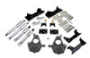 2005-2006 Chevrolet Silverado/Sierra (Std Cab, w/ Factory Front Torsion bar) 3" or 4" F/6" R drop W/ Street Performance Shocks
