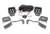 LED Light | Ditch Mount | 2" Black Pair | Amber DRL | Nissan Frontier (2022)