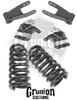 Chevy C10 2/4" Lowering Kit with Front Coils, Rear Shackles and Hangers