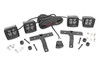 Jeep Quad LED Light Pod Kit - Black Series w/ White DRL (18-21 JL / 20-21 Gladiator)
