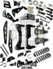Cadillac Escalade 1500 2007-2013 Auto Leveling 7" Lift Kit Black Stainless McGaughys 50739