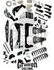 GMC Yukon Denali 1500 4WD 2014-2020 Auto Leveling 7" Lift Kit Black Stainless McGaughys 50809