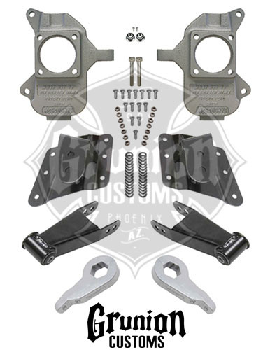 Chevy Silverado 1500HD 2001-2003 3/5 Lowering Kit McGaughys 33084
