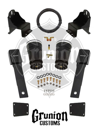  Chevy Silverado 1500 2007-2016 Crew Cab Rear Air Bag Helper Kit 6" / 7" Drops McGaughys 34049