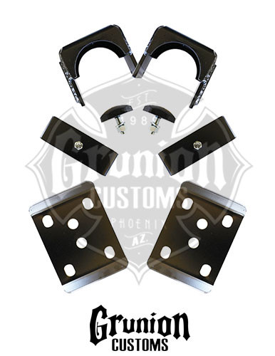 Chevy Silverado 1500 2007-2016 Extended Cab Rear Air Bag Helper Kit 6" / 7" Drops McGaughys 34049