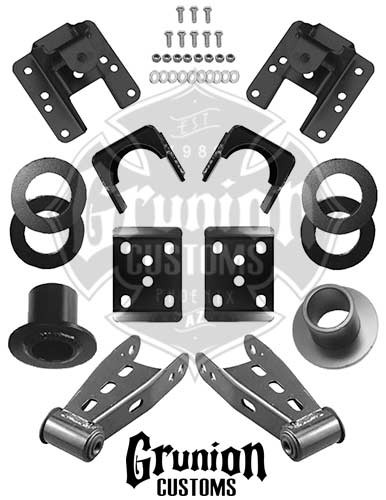 GMC Sierra 1500 2014-2016 Single Cab 2/4 Lowering Kit McGaughys 34150