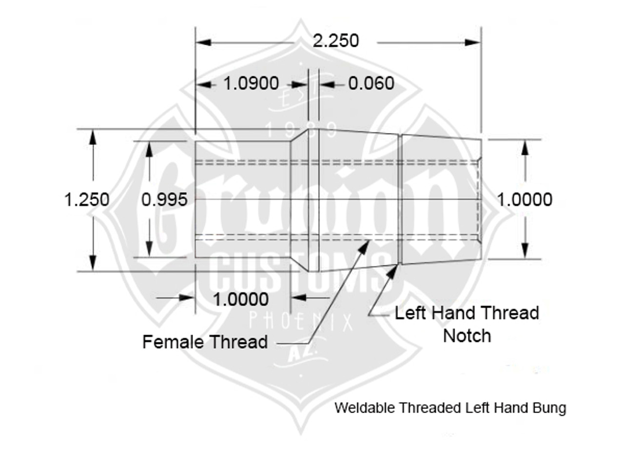 3/4-16 x 3/4 Panhard Bar Rod End Kit CHROMOLY Heim Joint Weld In Bung .120