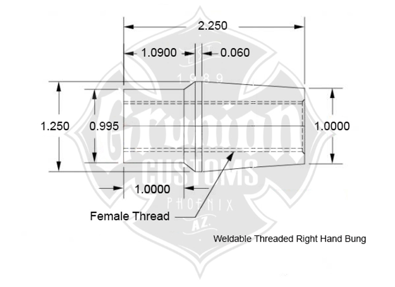 3/4-16 x 3/4 Panhard Bar Rod End Kit CHROMOLY Heim Joint Weld In Bung .120