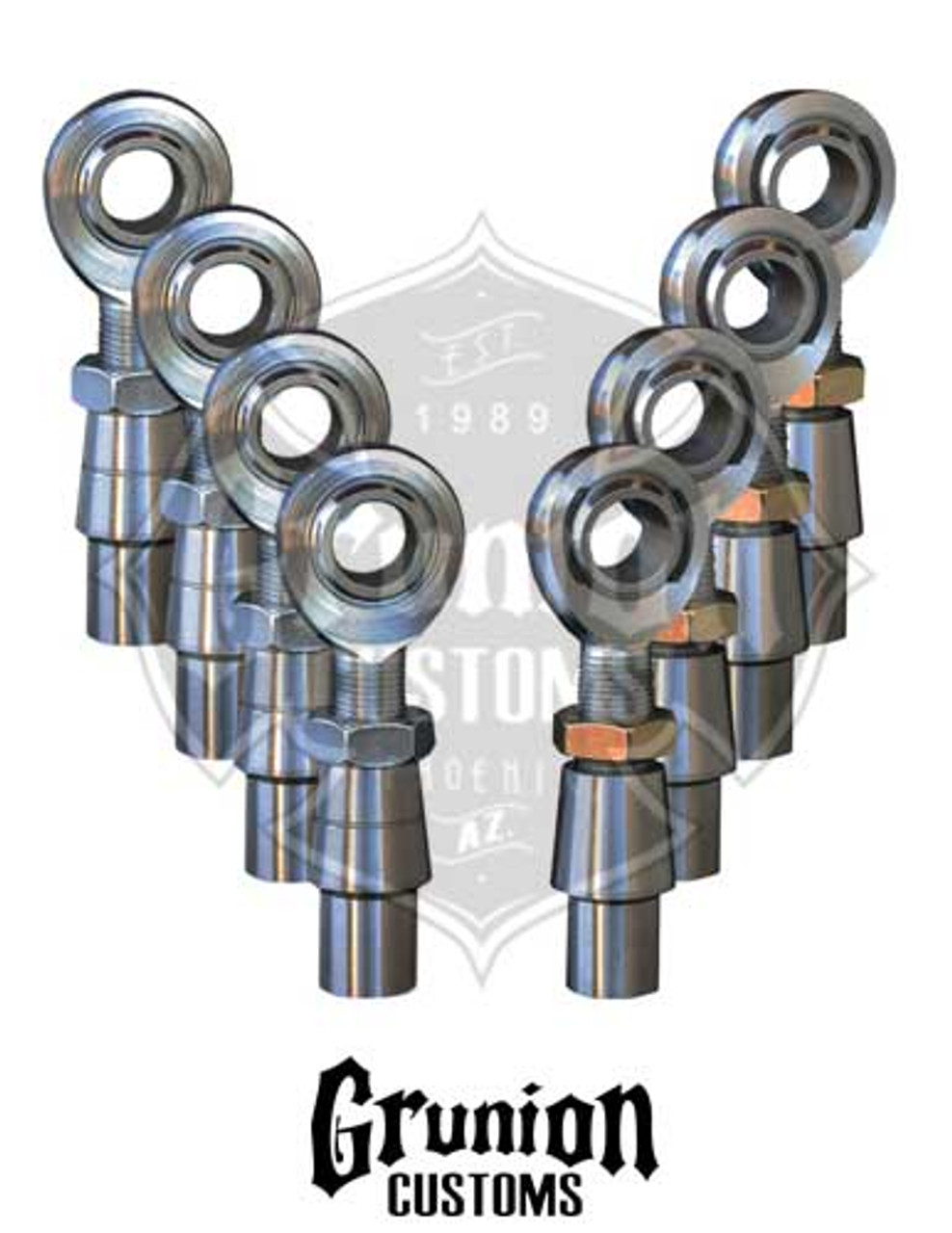3/4-16 x 3/4 Panhard Bar Rod End Kit CHROMOLY Heim Joint Weld In Bung .120