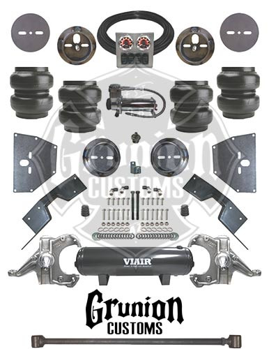 Chevy C10 1971-1972 Air Suspension Kit w/ Drop Spindles