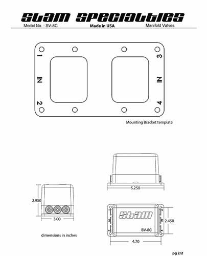 Slam Specialties 4 Corner Solenoid Valve w/ 8 Switch Air Bag Ride Controller