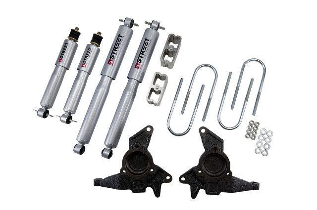 1998-2003 Chevrolet Blazer/Jimmy 6 cyl. (incl Extreme) 2" F/3" R drop W/ Street Performance Shocks