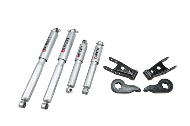1988-1998 Chevrolet Silverado/Sierra (Std/Ext Cab4WD) 95-99 Chevrolet Tahoe/Suburban/Yukon (4WD) 1" or 3" F/2" R drop W/ Street Performance Shocks