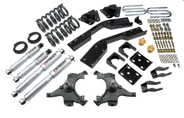 1992-1994 Chevrolet Suburban (2WD, 3/4 Ton 6 Lug) 4" or 5" F/7" R drop W/ Street Performance Shocks