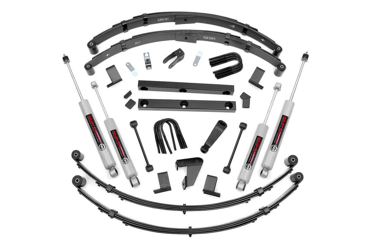 4 Inch Lift Kit | V2 | Manual Steer | Jeep Wrangler YJ 4WD (87-95)