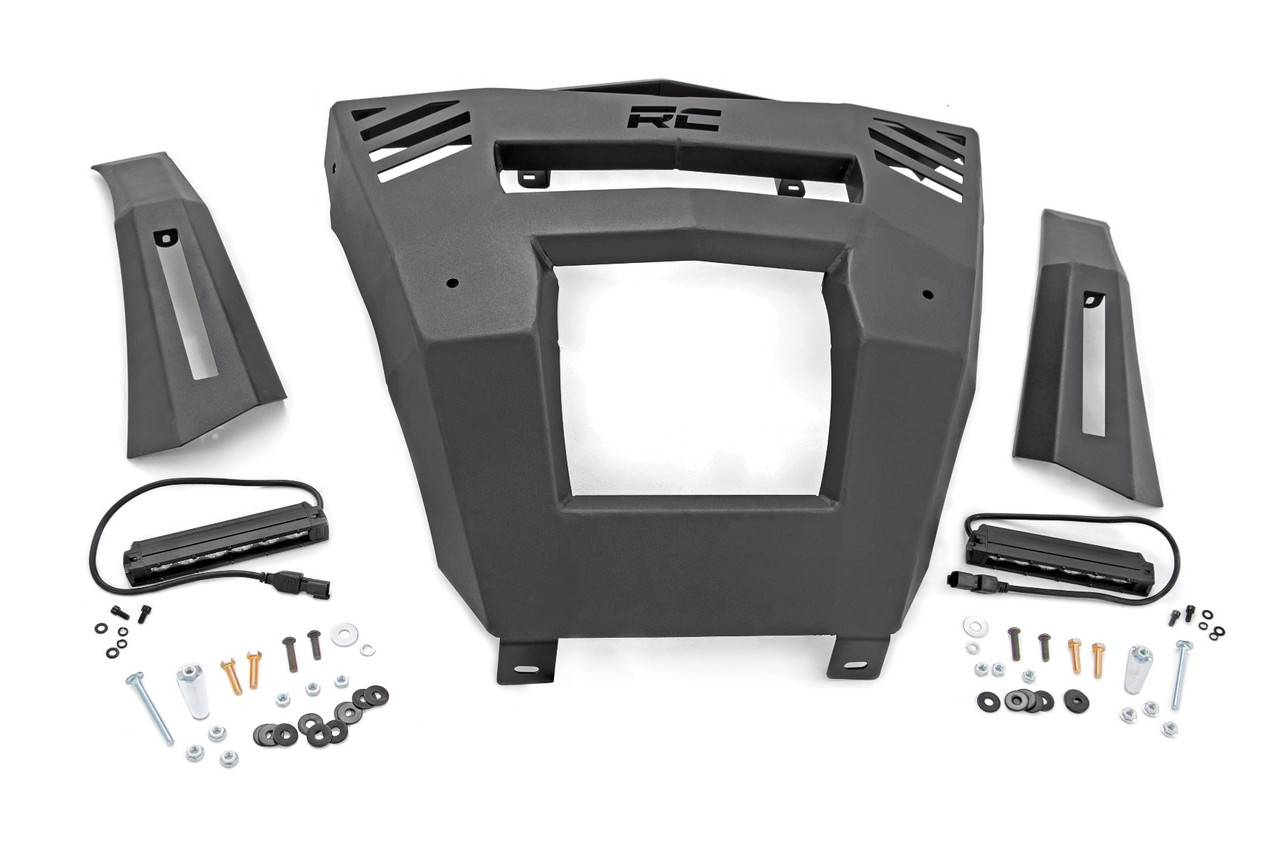 Bumper | Front | 6" Black Slimline LED Pair | Can-Am Defender (20-22)