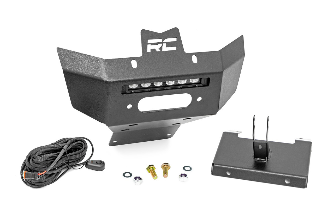 Winch Bumper | Black Series LED | 6" Light | Slime Line | Can-Am Renegade (13-21)