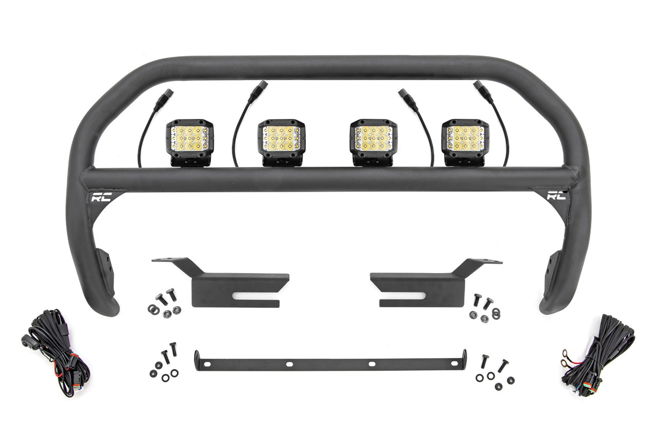 Nudge Bar | 3 Inch Wide Angle Led (x4) | Ford Bronco 4WD (21-22)