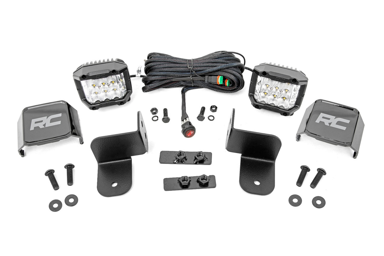 Polaris Rear Facing 3-Inch Wide Angle LED Kit (19-21 Ranger)