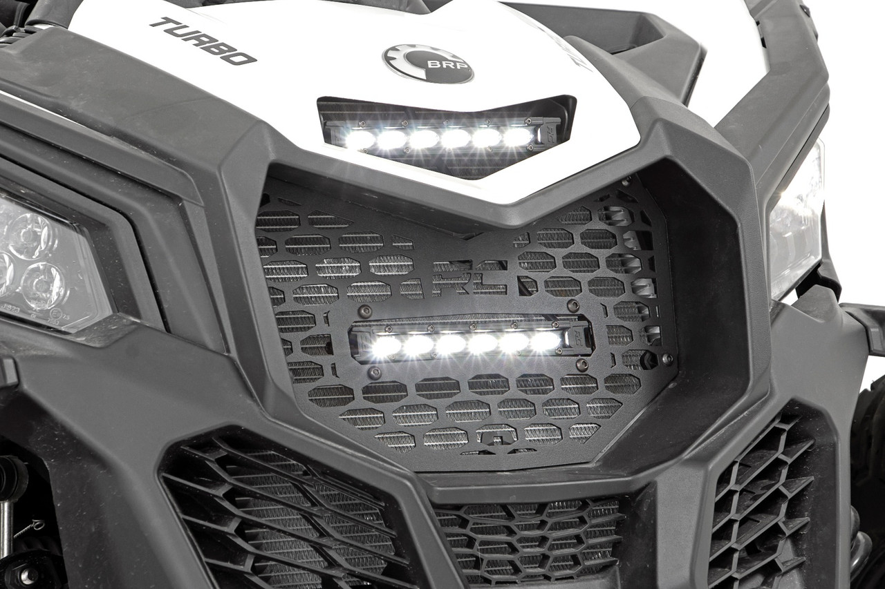 LED Light | Grille Mount | 6" Black Slimline | Can-Am Maverick X3 (17-22)