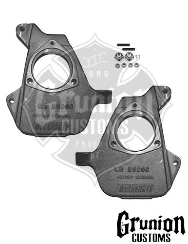 Chevy Silverado 1500 1999-2006 Front 2" Drop Spindles 16" + Rims McGaughys 33002