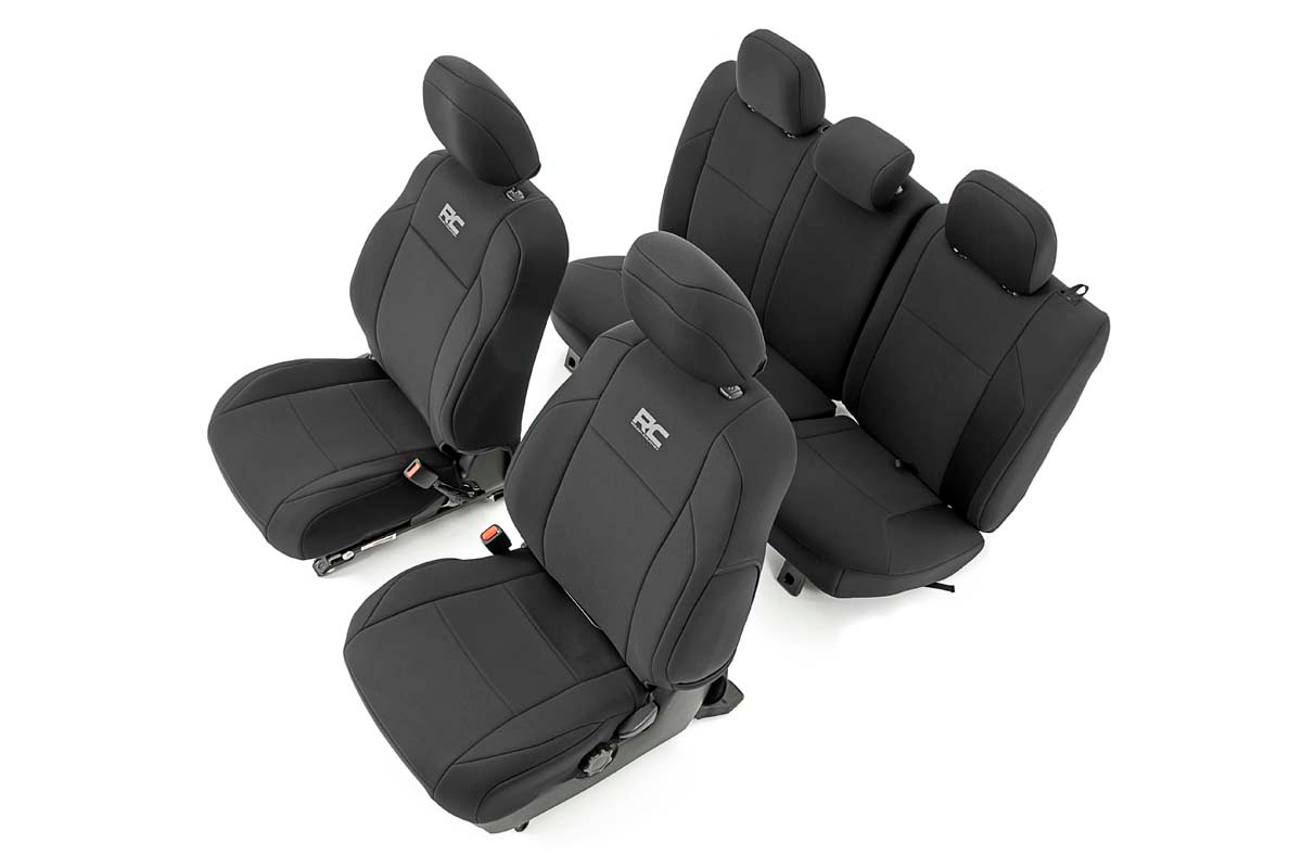 Seat Covers | FR & RR | Crew Cab | Toyota Tacoma 2WD/4WD (16-22)