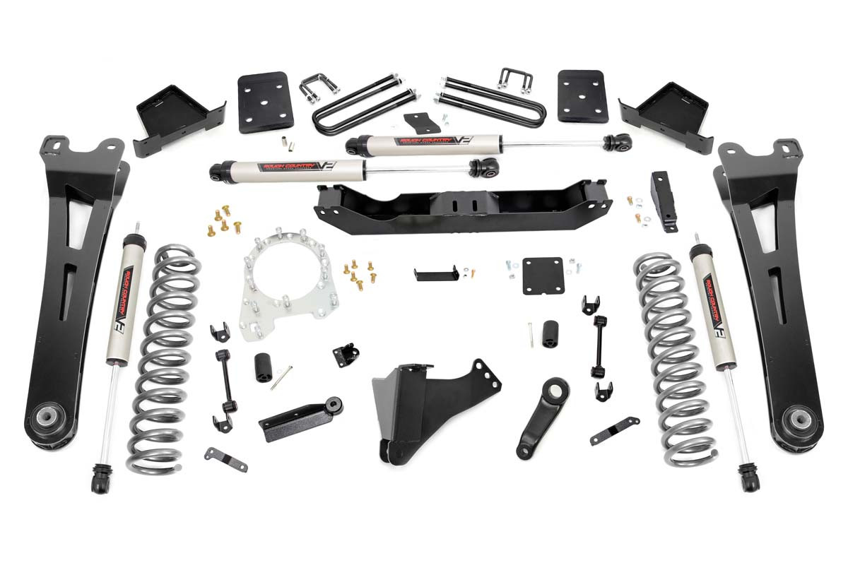 6 Inch Lift Kit | R/A | No OVLD | V2 Shocks | Ford Super Duty (17-22)