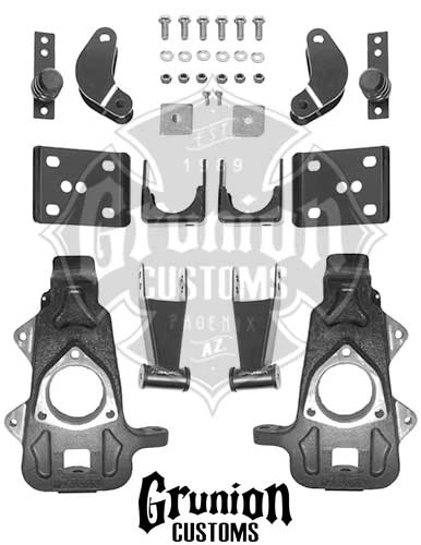 Dodge Ram 1500 2006-2008 Extended Cab 2/4.5 Lowering Kit McGaughys 44014
