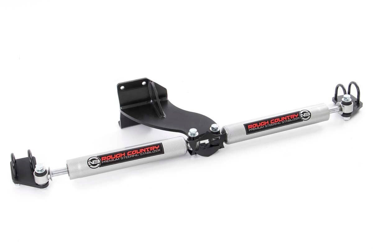 N3 Steering Stabilizer | Dual | 2.5-8 Inch Lift | Ram 2500 (14-22)
