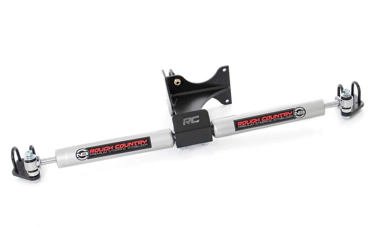 N3 Steering Stabilizer | Dual | 2-8 Inch Lift | Ford Super Duty (05-22)