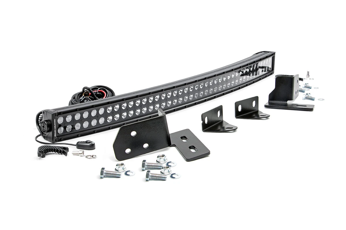 LED Light  | Bumper Mount | 40" Black Dual Row | Ford Super Duty (11-16)