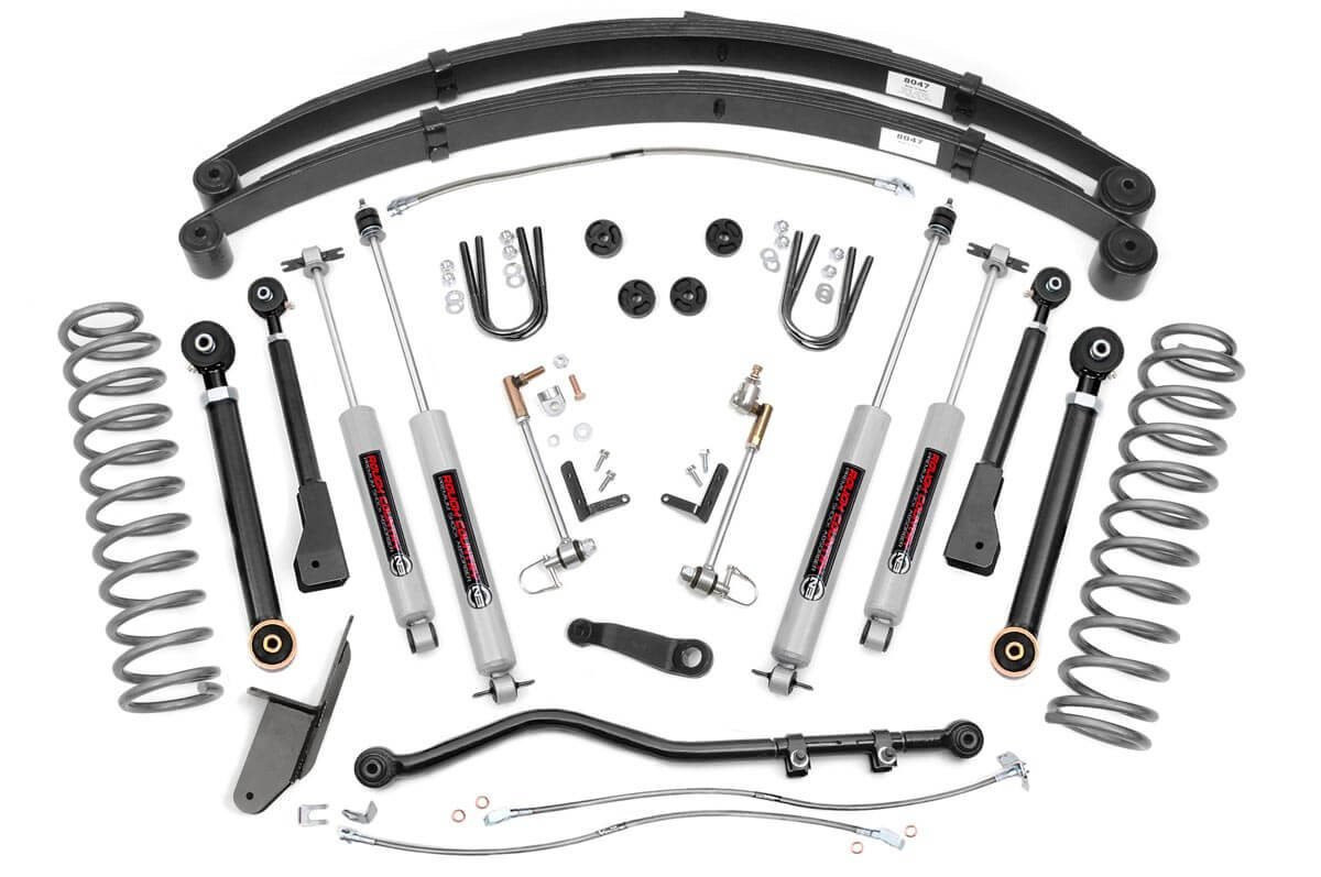 4.5 Inch Lift Kit | RR Springs | X-Series | Jeep Cherokee XJ (84-01)