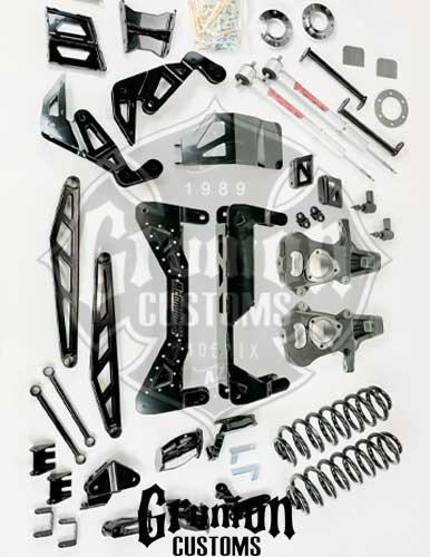 Cadillac Escalade 1500 2007-2013 7" Lift Kit Black Stainless McGaughys 50737