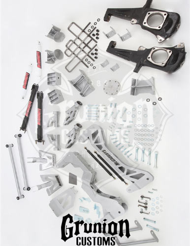 Chevy Silverado 2500 2011-2019 4WD Gas 7-9" Lift Kit Silver McGaughys 52353