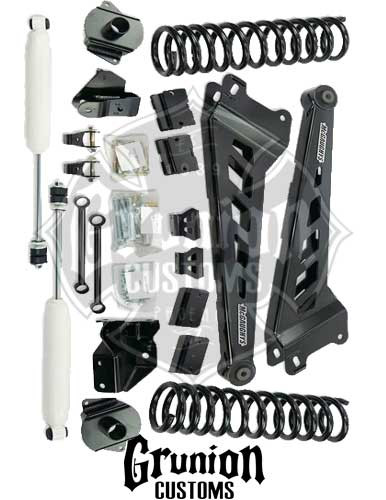 Dodge Ram 2500 2019-2023 4WD Coil Rear 4" Lift Kit Black McGaughys 54406