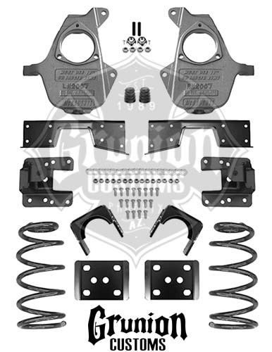 Chevy Silverado 1500 2007-2013 Extended Cab 3/5 Lowering Kit McGaughys 34007