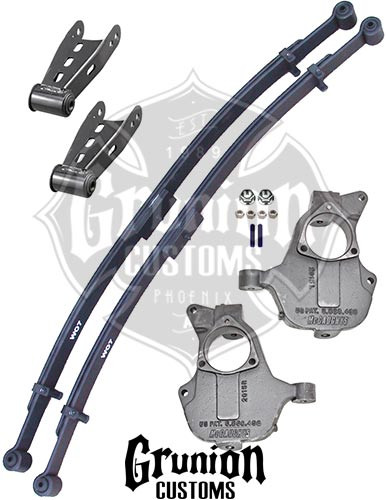 GMC Sierra 2016 ½ Single Cab Stamped A Arms 2/4 Lowering Kit McGaughys 34300