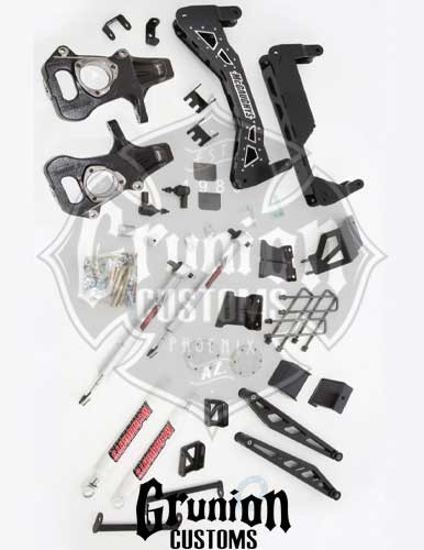 Chevy Silverado 1500 2007-2013 4WD 7-9" Lift Kit Black Stainless McGaughys 50721