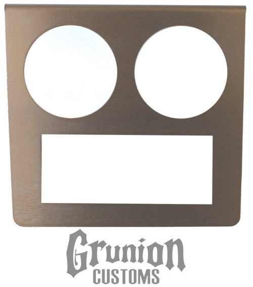 Steel Gauge Panel Display Bezel w/ Broken top edge