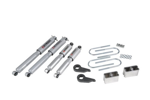1982-1997 Chevrolet S10/S15 Pickup Blazer (4WD, exc. ZW-7 option) 1" or 3" F/3" R drop W/ Street Performance Shocks