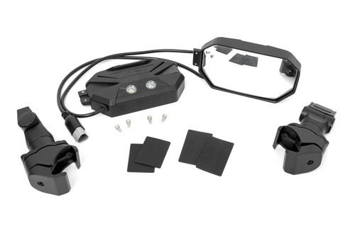 UTV Aluminum Side Mirrors w/Turn Signal (Pro-Fit Cages | Universal)