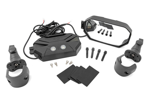 Aluminum Side Mirrors | UTV | Round Tube Cage w/Turn Signal