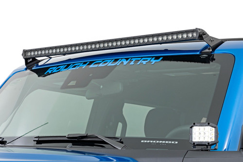 LED Light | Upper Windshield | 40" Black Single Row | Ford Bronco (21-22)