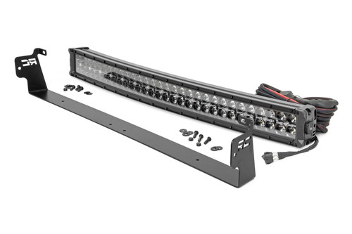 LED Light | Bumper Mount | 30" Black Dual Row | Amber DRL | Subaru Outback (15-19)