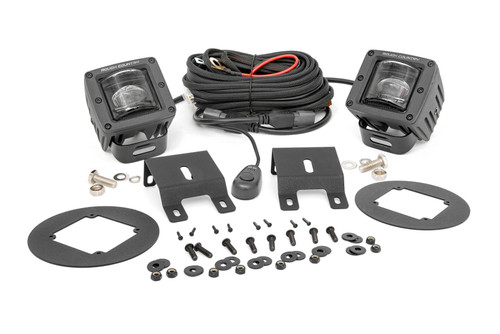 LED Light | Fog Mount | 2" Black Pair | SAE | Subaru Outback (15-19)