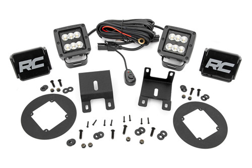 LED Light | Fog Mount | 2" Black Pair | Fog | Subaru Outback (15-19)