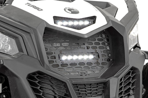 LED Light | Grille Mount | 6" Black Slimline | Can-Am Maverick X3 (17-22)
