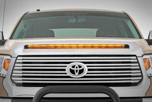 LED Light | Hood Bulge | 40" White/Amber Strip | Toyota Tundra (14-21)