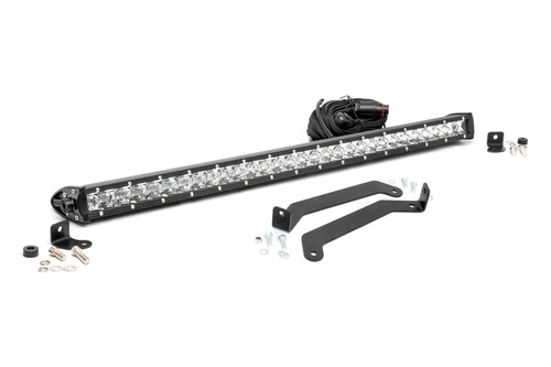 LED Light | Bumper Mount | 30" Chrome Single Row | Subaru Forester (14-18)