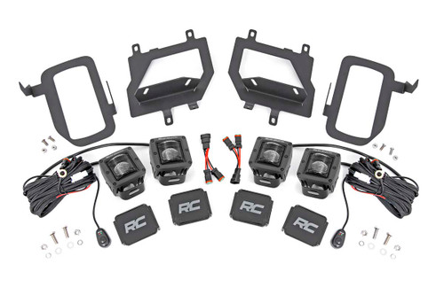 LED Light | Fog Mount | Dual 2" Black Pairs | SAE | Ford F-150 (15-17)